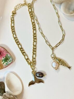 🌸Set of 2…14k Gold over brass Ankle Bracelets